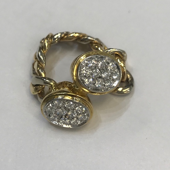 SOLD ❌ 18k Paté-Set Diamond Ring - Picture 10 of 14